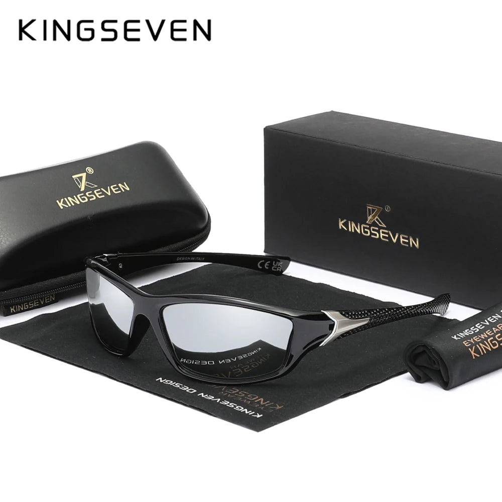 KINGSEVEN Outdoor UV400 Goggles Padded Goggles Anti-UV Unisex Sports Sunglasses Eyewear Motorcycle Riding Protective Glasses