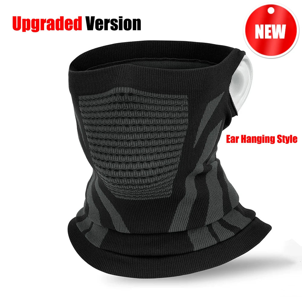 Winter Warm Skiing Mask Neck Unisex Elastic Breathable Cycling Mask Men's Women's Outdoor Sports Running Masks Motorcycle Mask