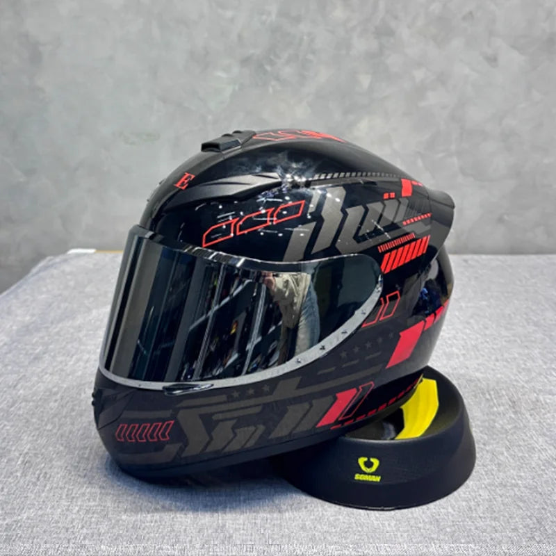 Ultra Durable Touring Full Face Motorcycle Helmet with Soft Lining Designed for Long Rides Comfortable and Reduced Wind Noise