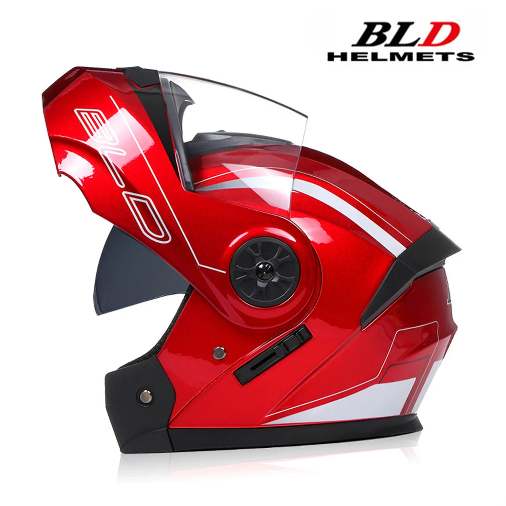 Personalised Full Face Casco Flip Up Motocross Racing Motorcycle Helmet Safety Downhill Modular Men Women Moto DOT Approved ECE