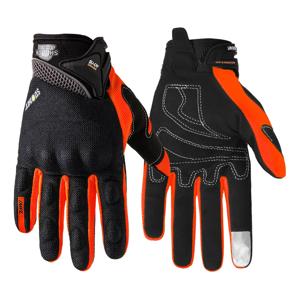 SUOMY SU-09 Motorcycle Gloves Full Finger Summer Breathable Abrasion-Resistant Reinforced for Motocross Street Riding