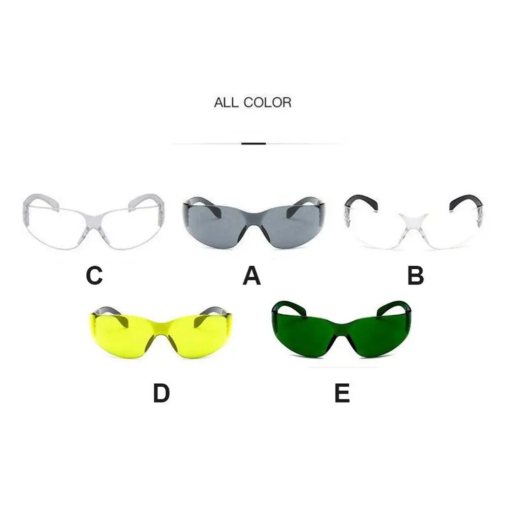PC Safety Glasses UV-protection Motorcycle Goggles Dust Wind Splash Proof Impact Resistance Eyewear for Riding Cycling Camping