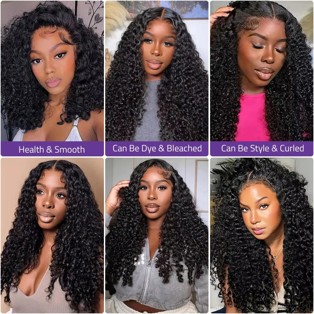 220 Density Hd Lace Wig 13x4 Human Hair Burmese Curly Hair Wig Pre Plucked Brazilian 16A Burmese Virgin Human Hair Wig For Women