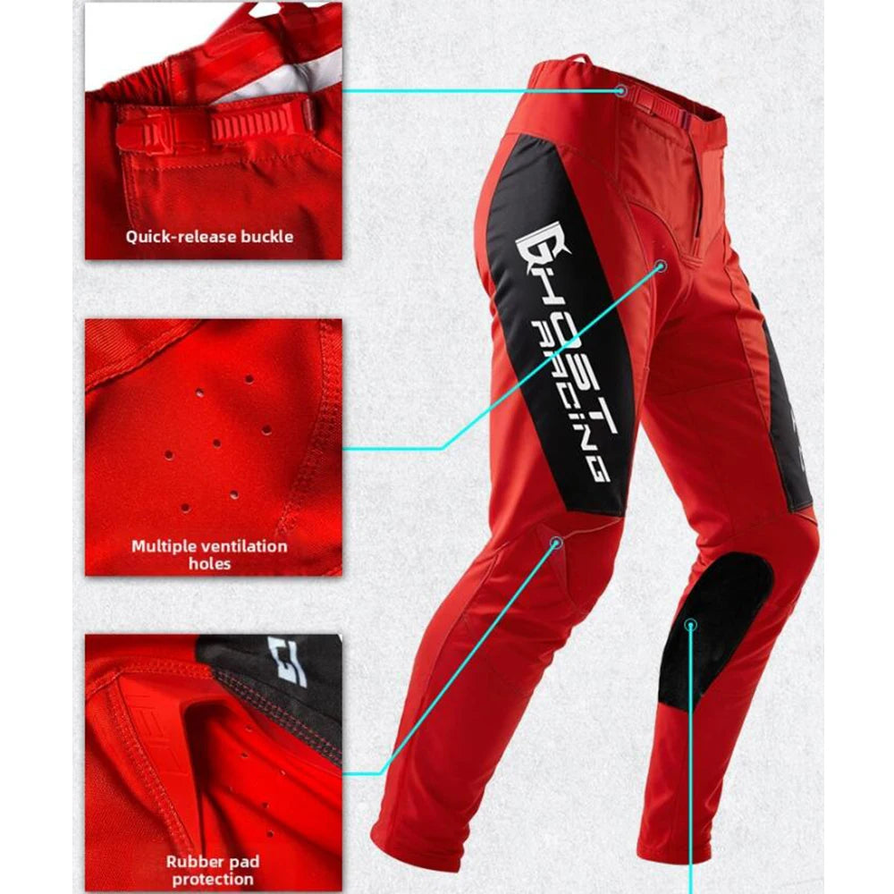 Summer Breathable Motorcycle Clothing Set Men Motocross Gear Set Top Off Road MX Combo Moto Jersey And Pant