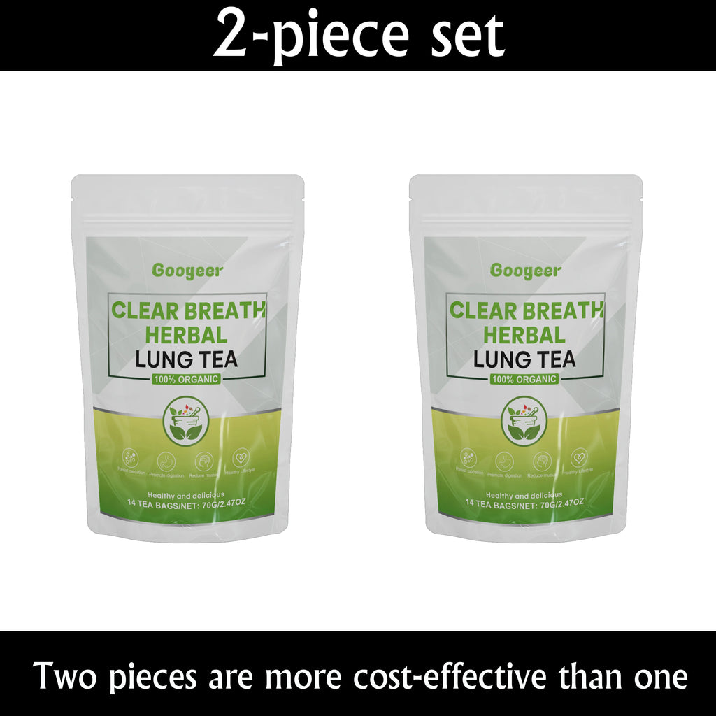 GOOGEER Clear Breath Herbal Lung Tea Herbal Respiratory Supplement for Lung Cleanse Support Better Respiratory Immune Function