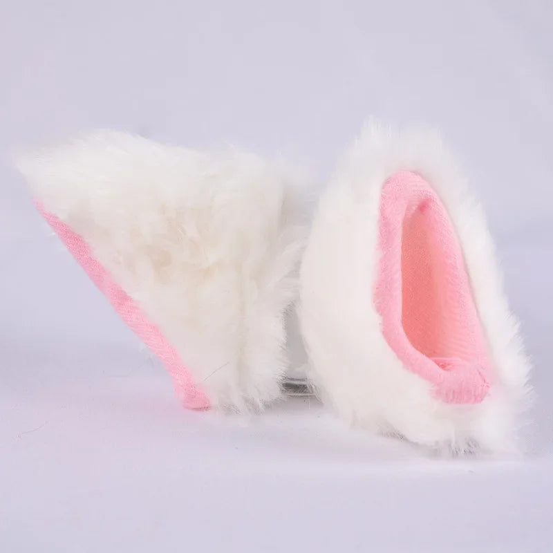 Motorcycle Helmet Hairy Cat Ears Detachable Motorcycle Accessories For Women Men Motorbike Bicycle Car Styling Decoration