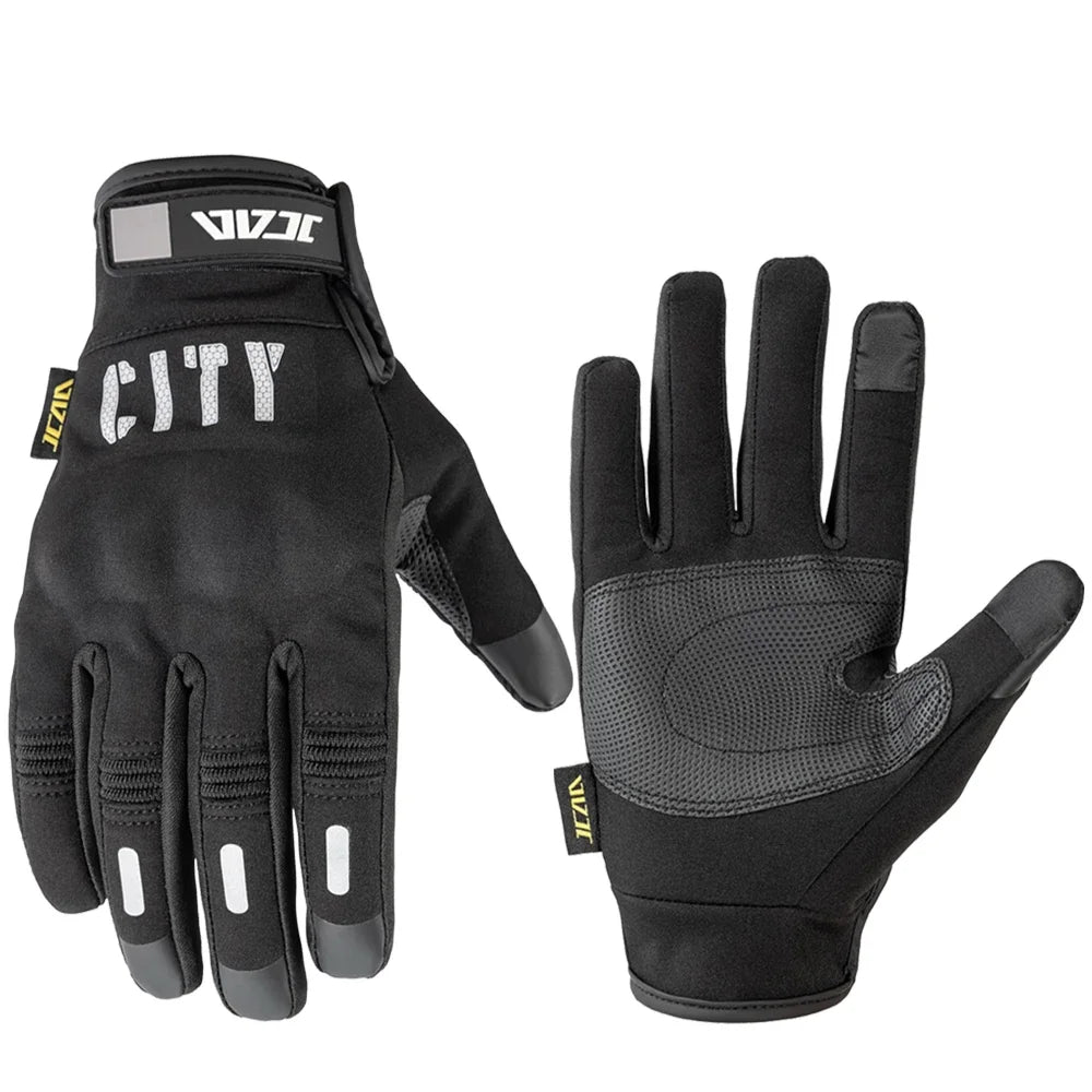 JCAA Winter Thermal Motorcycle Gloves Waterproof Windproof Warm Glove for Motorbike Riding Racing Moto Cross Cycling Accessories