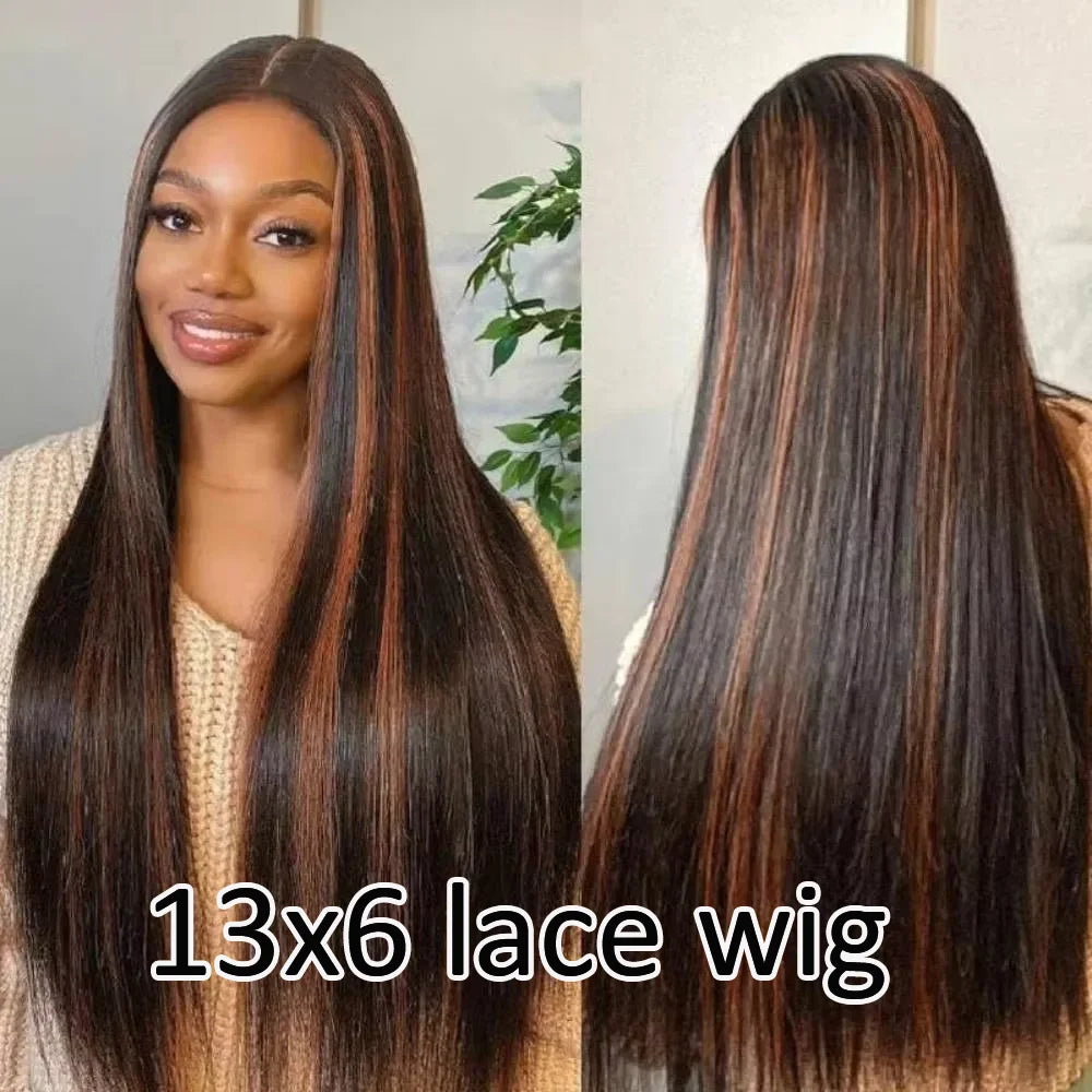 FB30 HD Lace Front Wigs Human Hair 200 Density 13x4 13x6 HD Transparent Lace Frontal Brazilian Wigs for Black Women 52 Inch