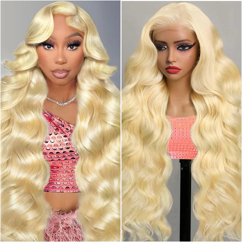 40 Inch 613 HD Lace Frontal Wig 13x6 Transparent Colored Body Wave Human Hair Wig 13x4 Blonde Human Lace Frontal Wig 200 Density