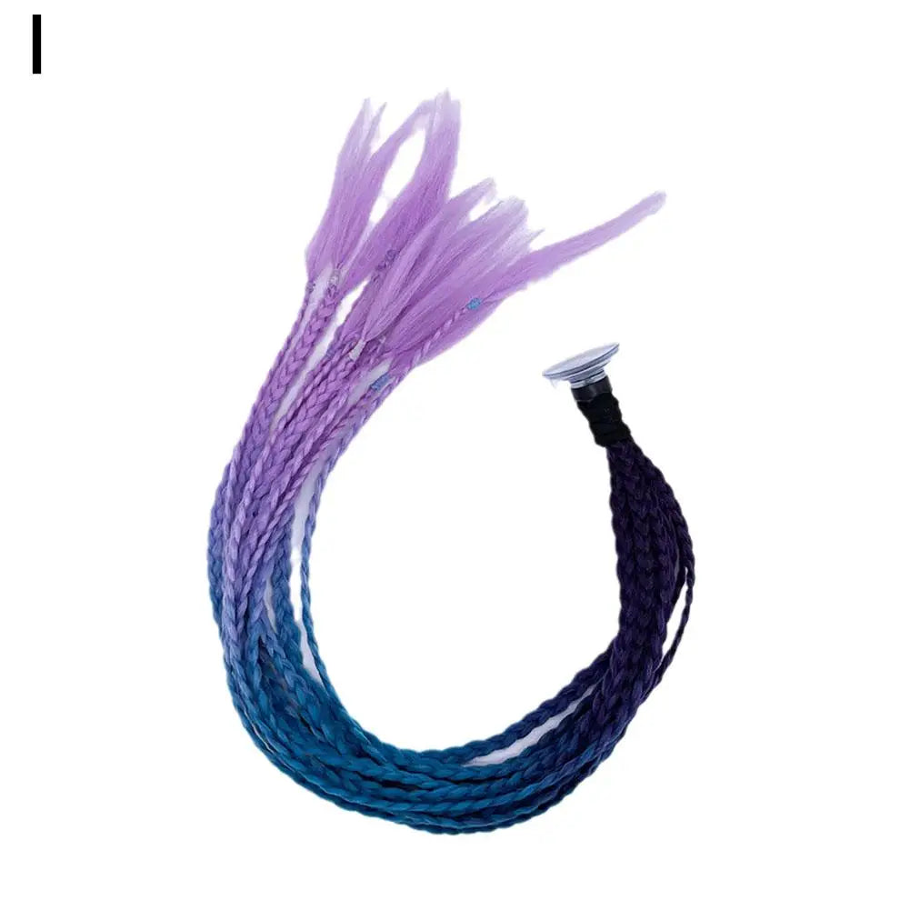 Helmet Braids Pigtails Motorcycle Helmet Braid Ponytail Motorbike Riding Helmet Pigtails Braids For Women Men Children