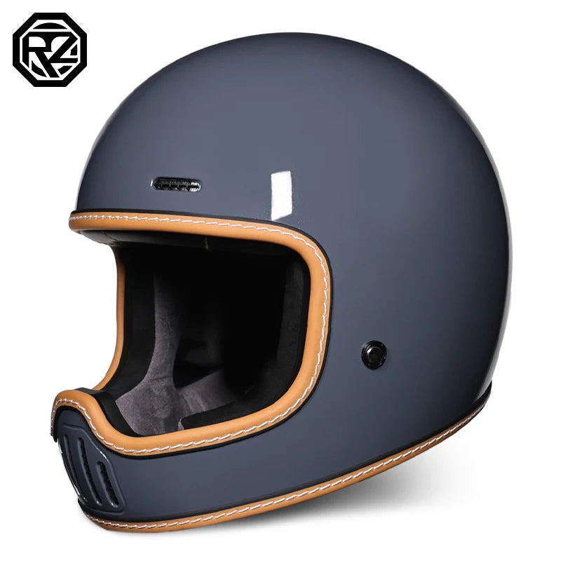 ORZ Retro Motorcycle Full Helmet Motorcycle Helmet Four Seasons Couple Street Bike Helmet Riding Cascos Para Moto