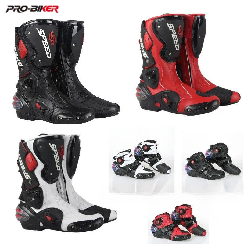 Riding Tribe Motorcycle Boots for Men Motocross Racing Boots Motorbike Shoes To Protect Motorcyclists Botas Moto B1001 B1002