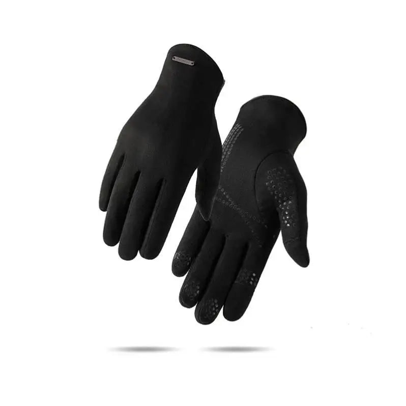 Men's Thin Fce Lined Gloves for Cycling And Motorcycle Riding Touch Screen ible Warm Driving Gloves Spring Autumn
