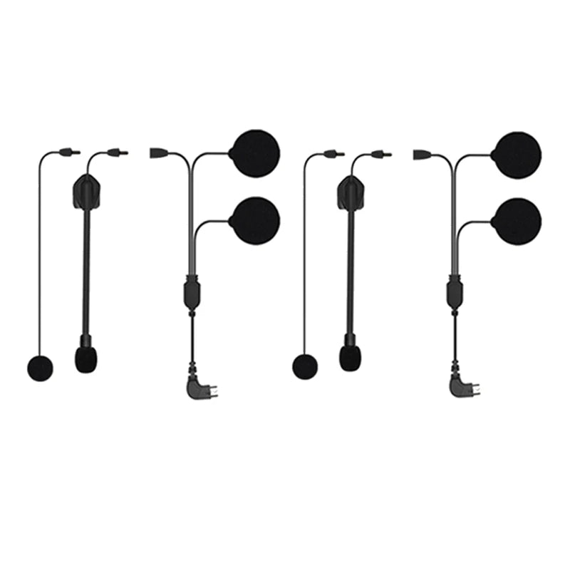 Maxto M2 M3 M3S Headphone Microphone 2 in1 Earphone Accessories Suit for Motorcycle Full/Half Face Integral Open Helmet Intercom