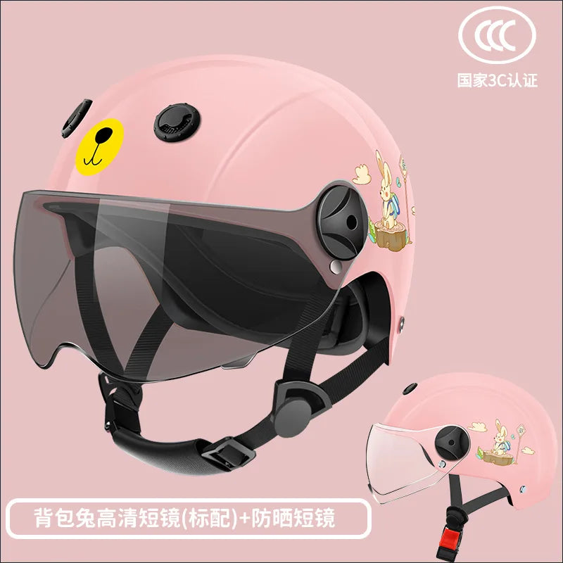 Kids Helmet for Electric Motorcycle Bike Children Safety Helmet for Boys Girls Toddler Summer Winter Half Helmet
