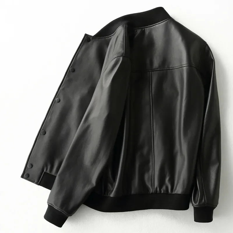 YOLANFAIRY 2025 Real Sheepskin Coat Mens Clothing Autumn Genuine Leather Jacket Man Motorcycle Bomber Jacket Veste Cuir Homme