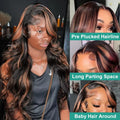 1b30 Highlight Glueless Wigs Human Hair Body Wave Ready To Wear Wig Glueless 13x6 Hd Lace Frontal Wig 13x4 Hd Color Pre Cut Wigs