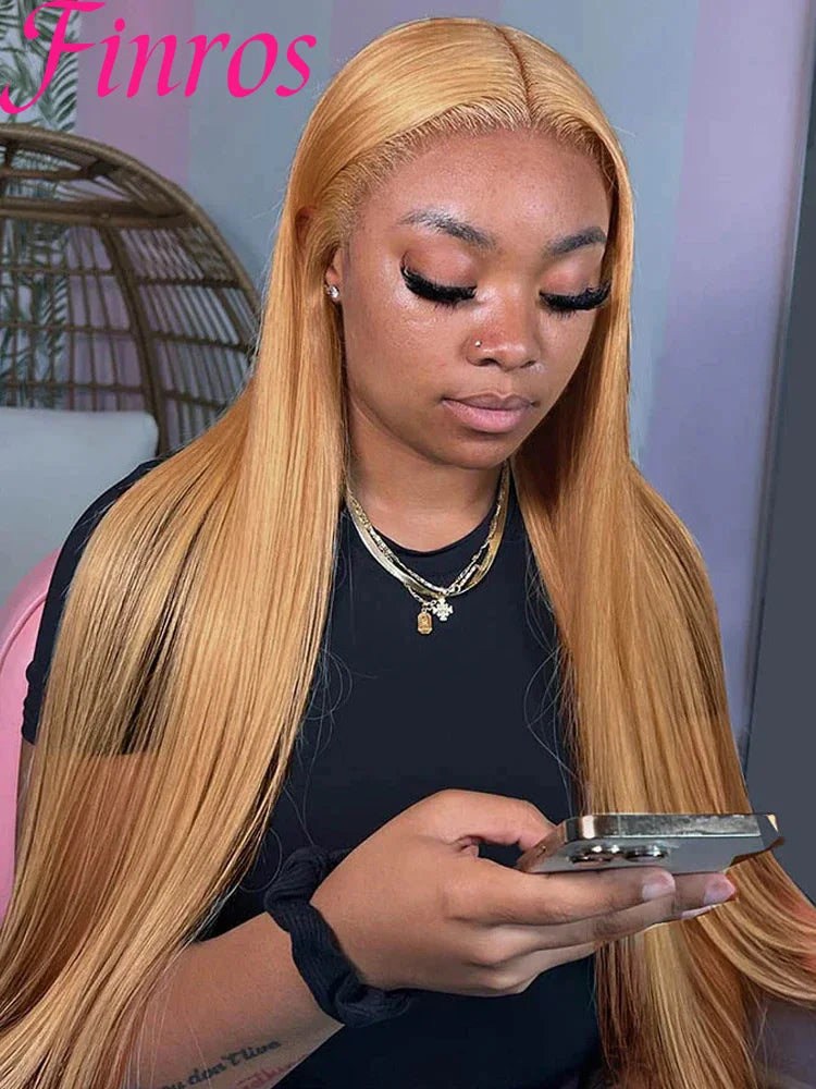 Highlight Ombre Bone Straight Wigs 13x6 Lace Frontal Wig Human Hair Blonde 40 Inch 13x4 Lace Front Human Hair Wig For Women