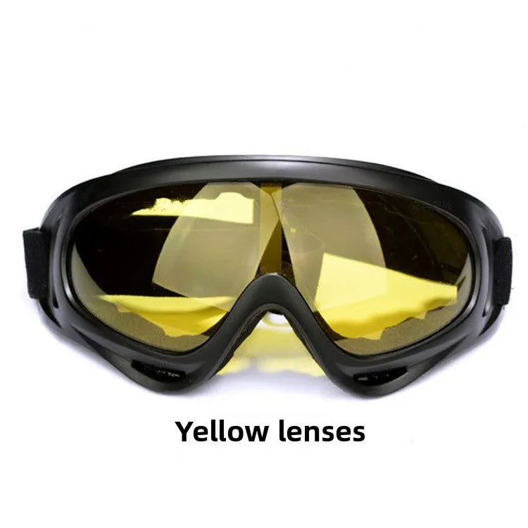 Kids Windproof Goggles, UV400 Protection, Anti-Fog Snow Sports Mask, Outdoor Motorcycle Riding Glasses, Safety Gift
