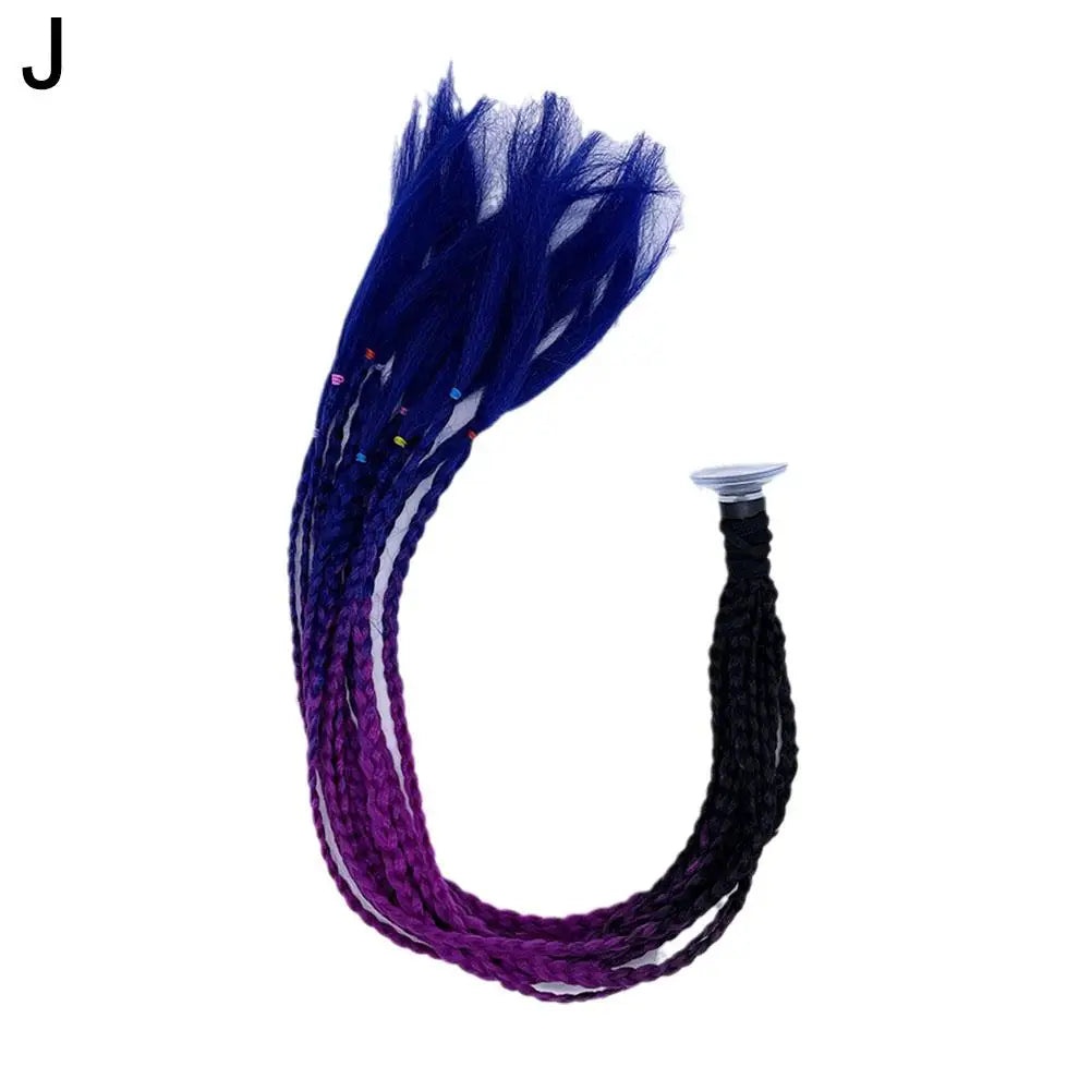 Helmet Braids Pigtails Motorcycle Helmet Braid Ponytail Motorbike Riding Helmet Pigtails Braids For Women Men Children
