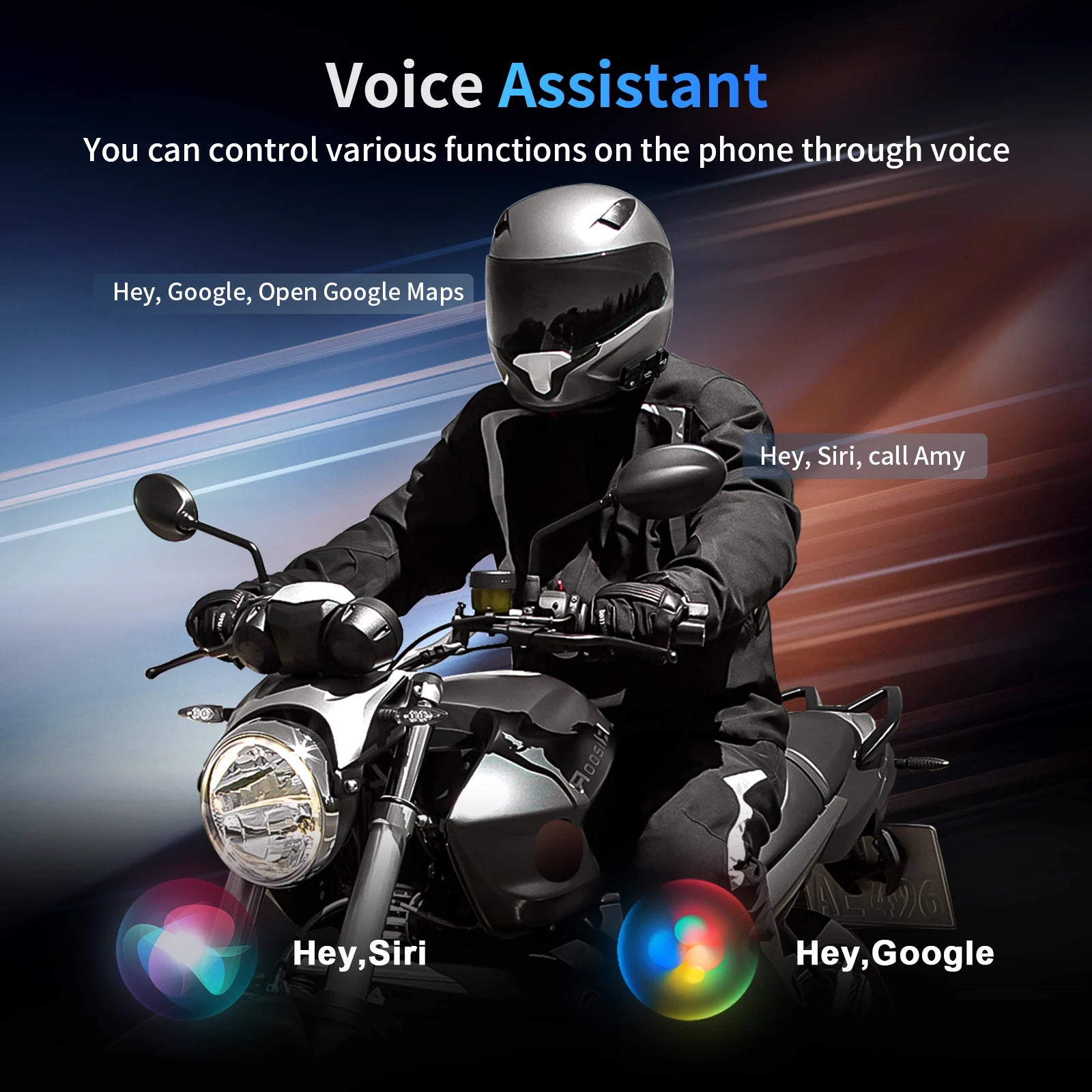 Fodsports M1-S Pro Motorcycle Bluetooth Intercom,Helmet Intercom Headset,8 Riders 2000M.