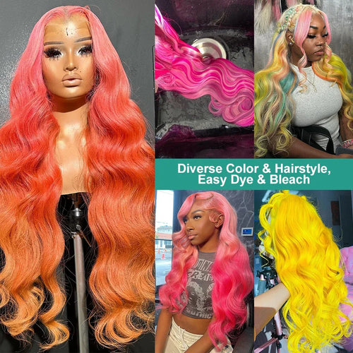 Addictive 40 Inch 250 Density 613 Human Hair Wig 13x6 Hd Lace Frontal Wig Body Wave Lace Front Wigs Honey Blonde Human hair Wig