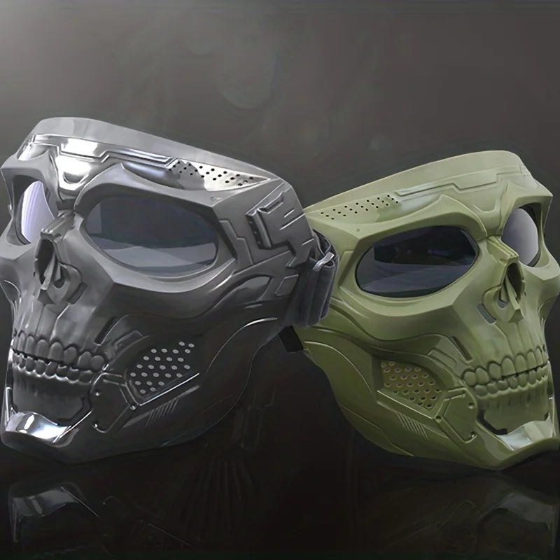 Motorcycle Skull Mask Wind Goggles Outdoor Sports Riding Glasses Motorcycle Windproof Tactical Mask Goggles Tactical Helmet