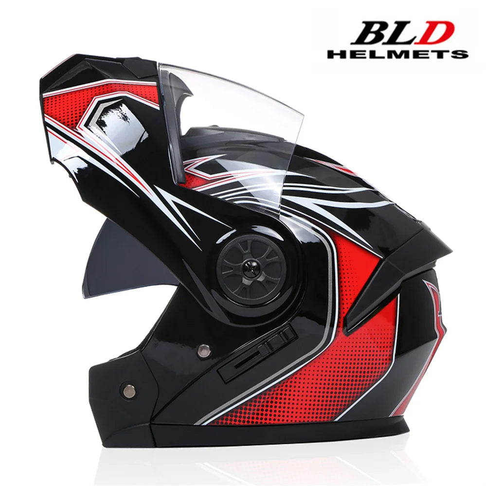 Personalised Full Face Casco Flip Up Motocross Racing Motorcycle Helmet Safety Downhill Modular Men Women Moto DOT Approved ECE
