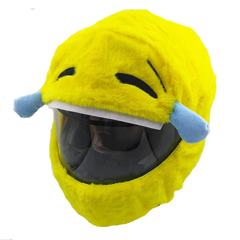 Motorcycle Helmet Cover Accessories Christmas Plush Motocross Full Face Off Road Helmet Decoration Helm Unisex Cosplay Styling
