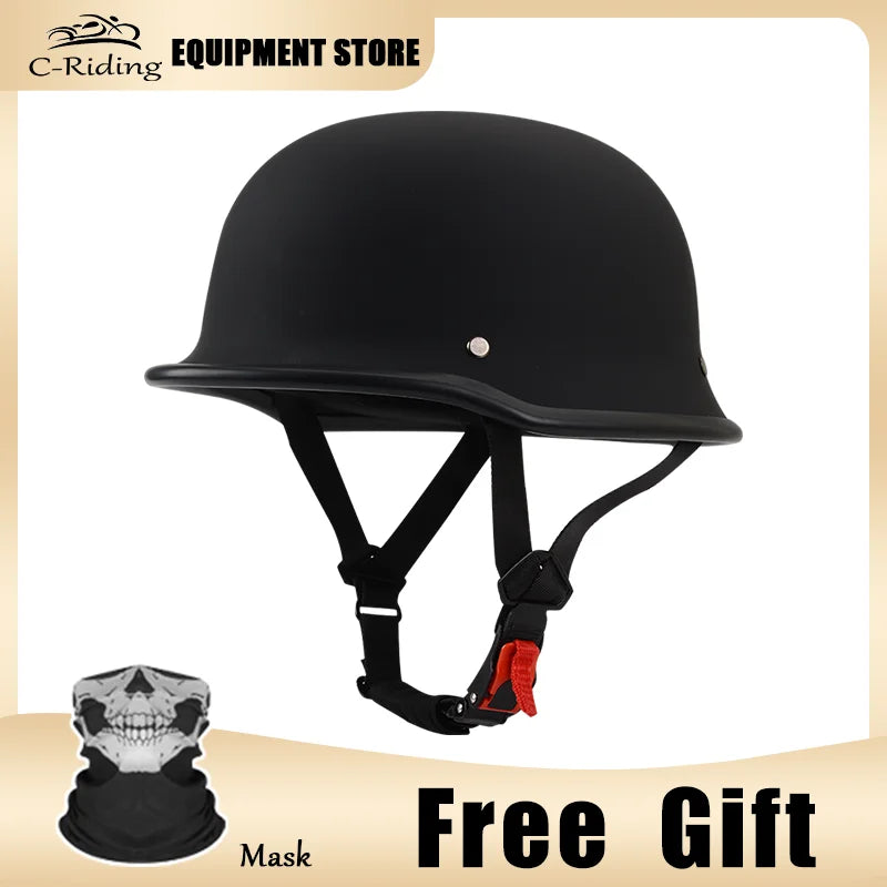 Oversize XXL-4XL Size German Style Vintage Helmet Motorcycle Face Helmet Biker Pilot Casco Moto Motorcycle Helmet DOT