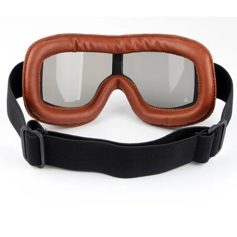 Metal frame retro goggles, motorcycle off-road riding glasses, outdoor sports windproof and dustproof bicycle goggles