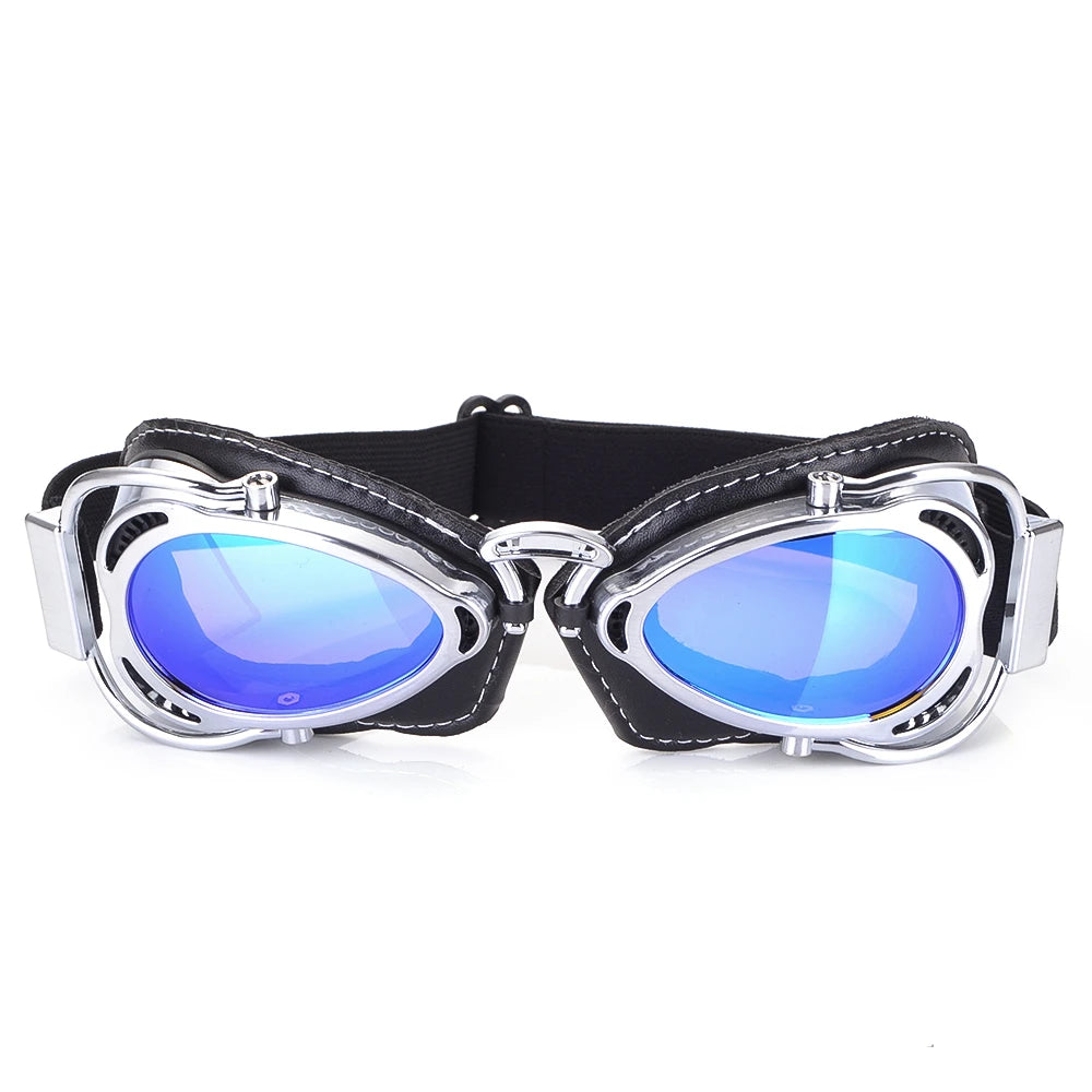 Super bike Ski Goggles Glasses Retro Motorcycle Goggles Vintage Protective Off-Road Riding style Steampunk Glasses