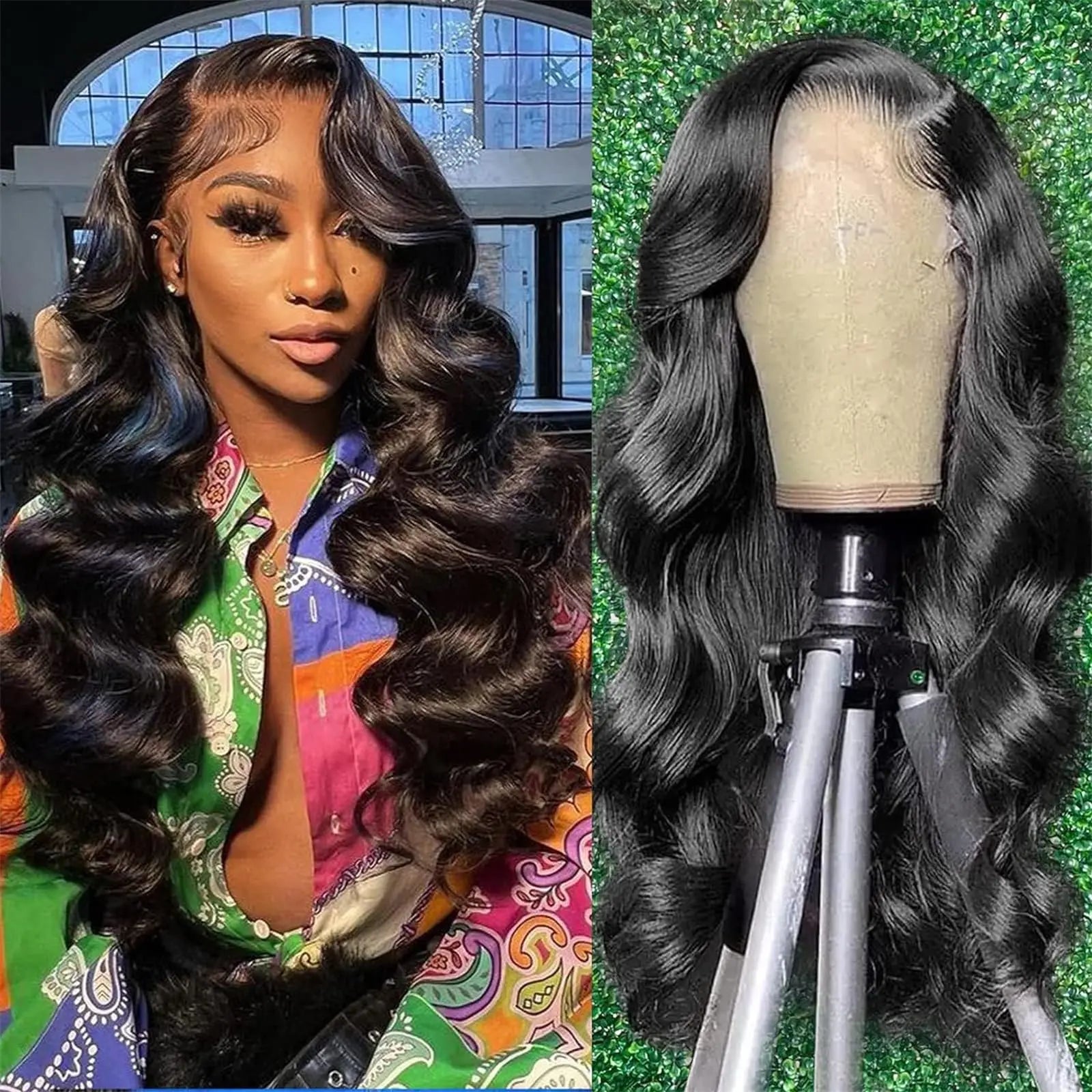 180% Density Body Wave Lace Front Wig Human Hair 13x6 HD Lace Frontal Human Hair Wig Wig with Natural Hairline Brazilian Hair