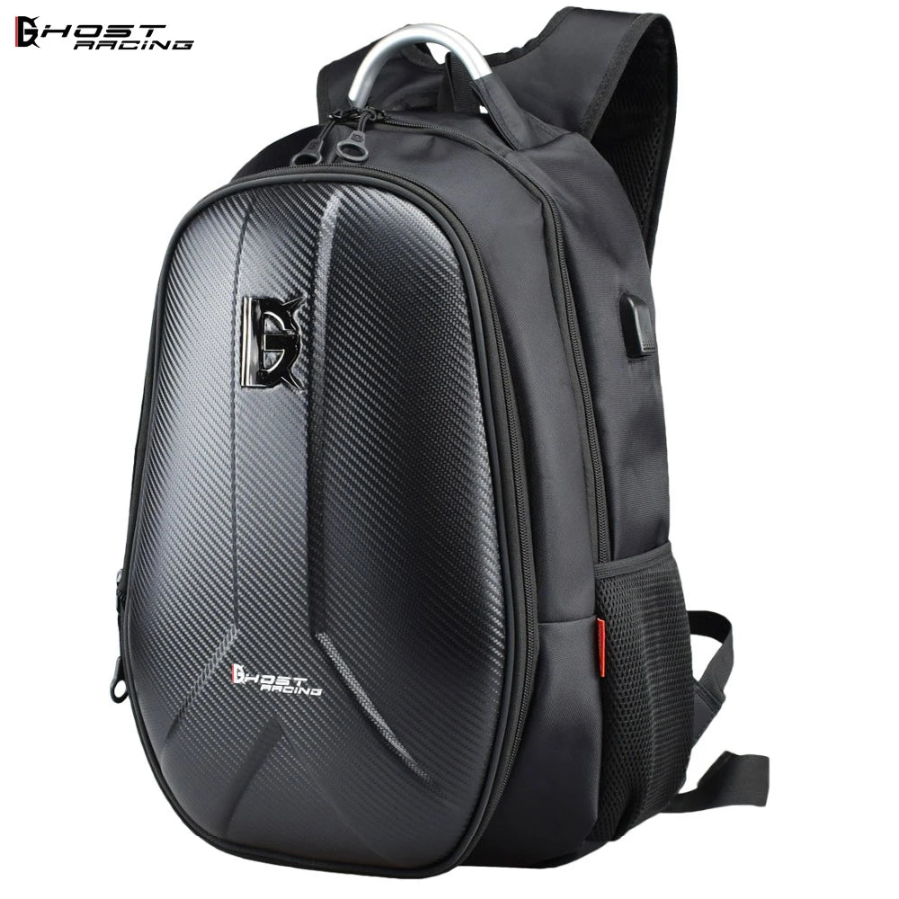 Hard Shell Motorcycle Backpack Waterproof Helmet Backpack Men Travel Backpack Cycling Storage Bags Motorcycle Computer Bag