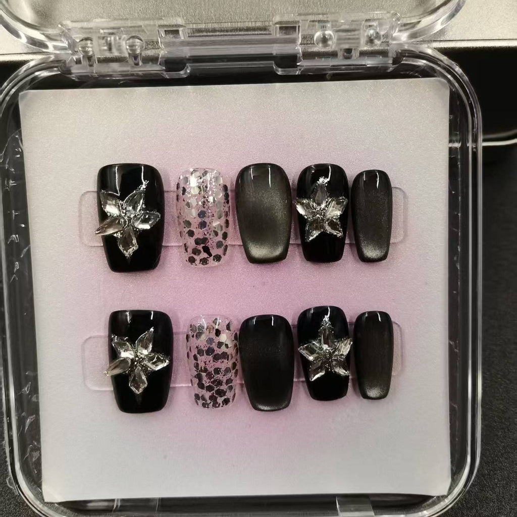 1037- Handmade press on nails fake nails removable
