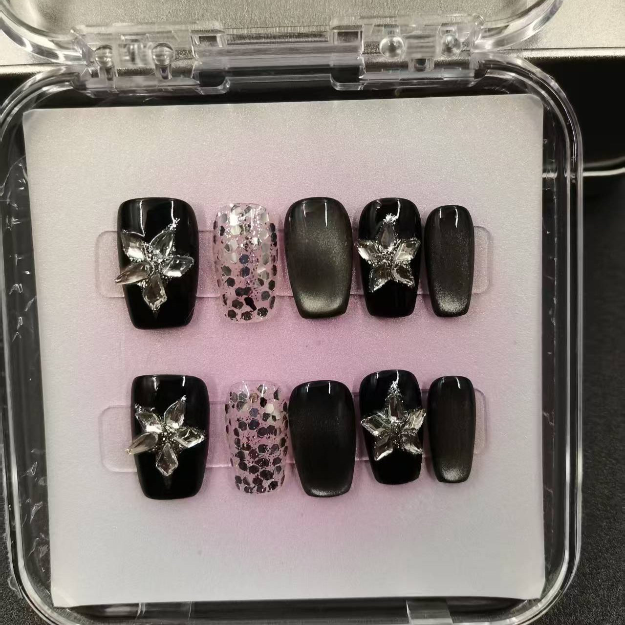 1037- Handmade press on nails fake nails removable