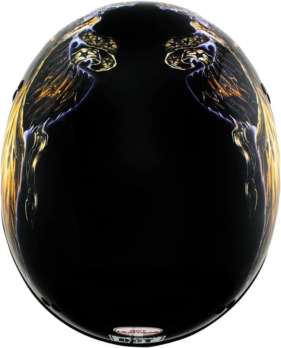 Advanced Motorcycle DOT Skull Cap Classic Half Helmets Biker HLD HLT