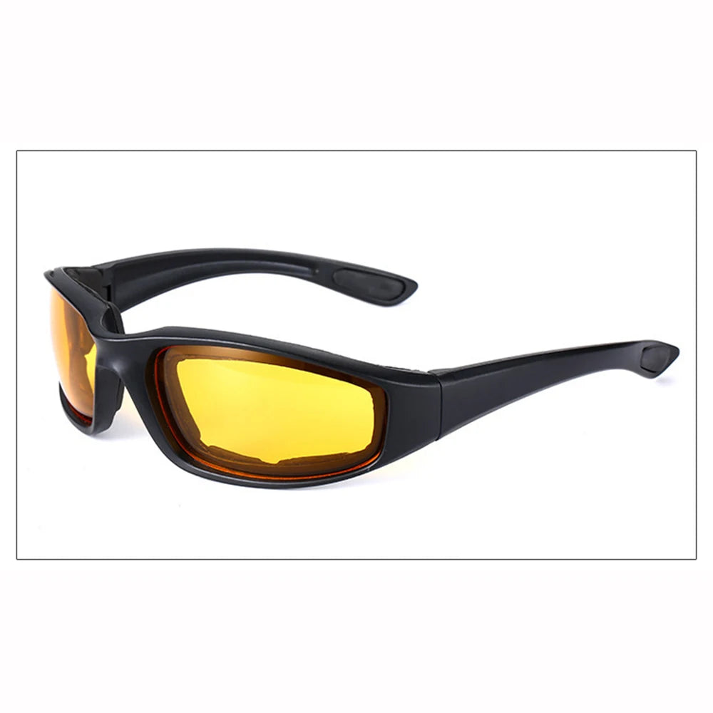 KLASSNUM Yellow Lens Sunglassese For Driving Anti-UV Motorcycle Riding Glasses Padding Goggles Outdoor Sports Women Sunglasses