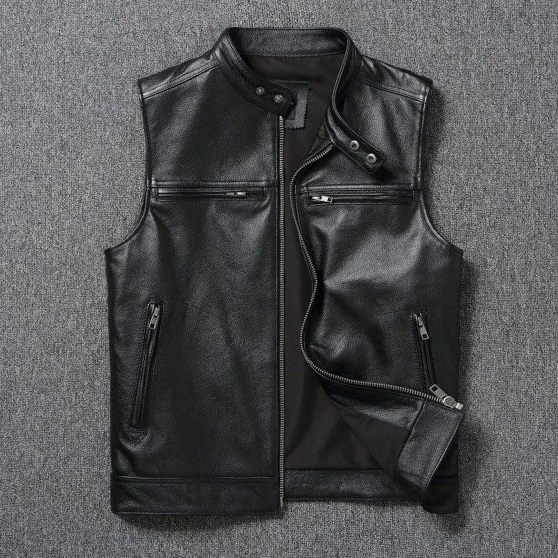 AYUNSUE Autumn New in Jacket Genuine Leather Coats Large Mens Clothing Black Motorcycle Jackets Size S-6XL Мотокуртка Slim Fit