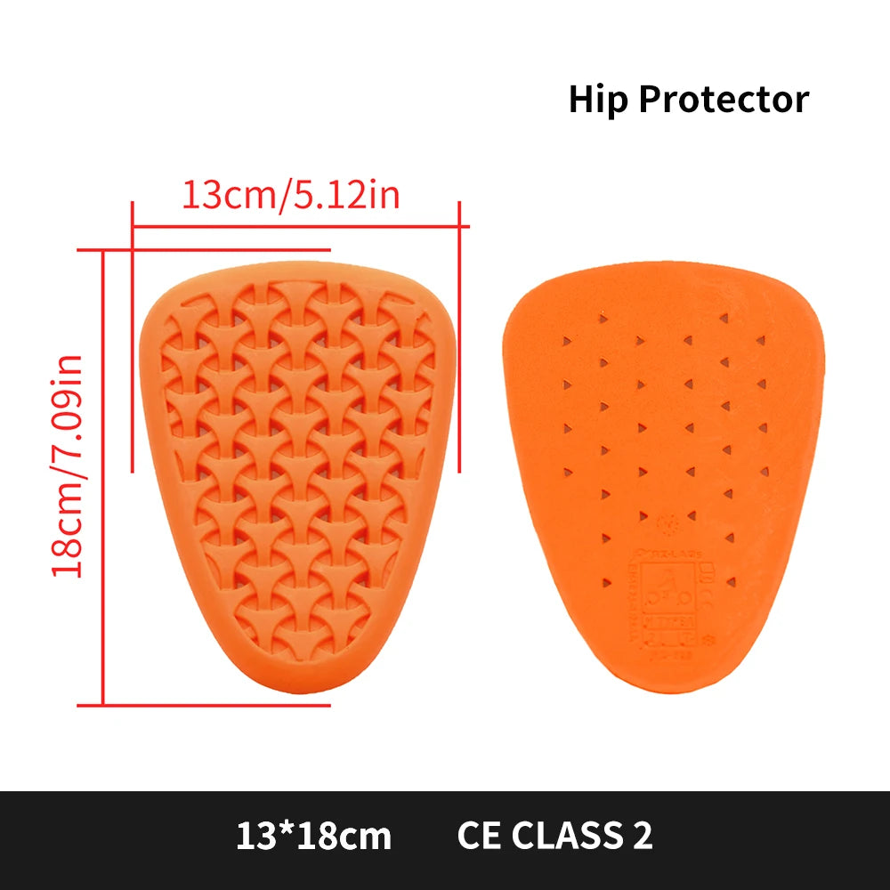 WOSAWE CE Certified Moto Motorcycle Back Elbow Knee Shoulder Chest Hip Protector Jacket Insert Gear Armor Motocross Protection