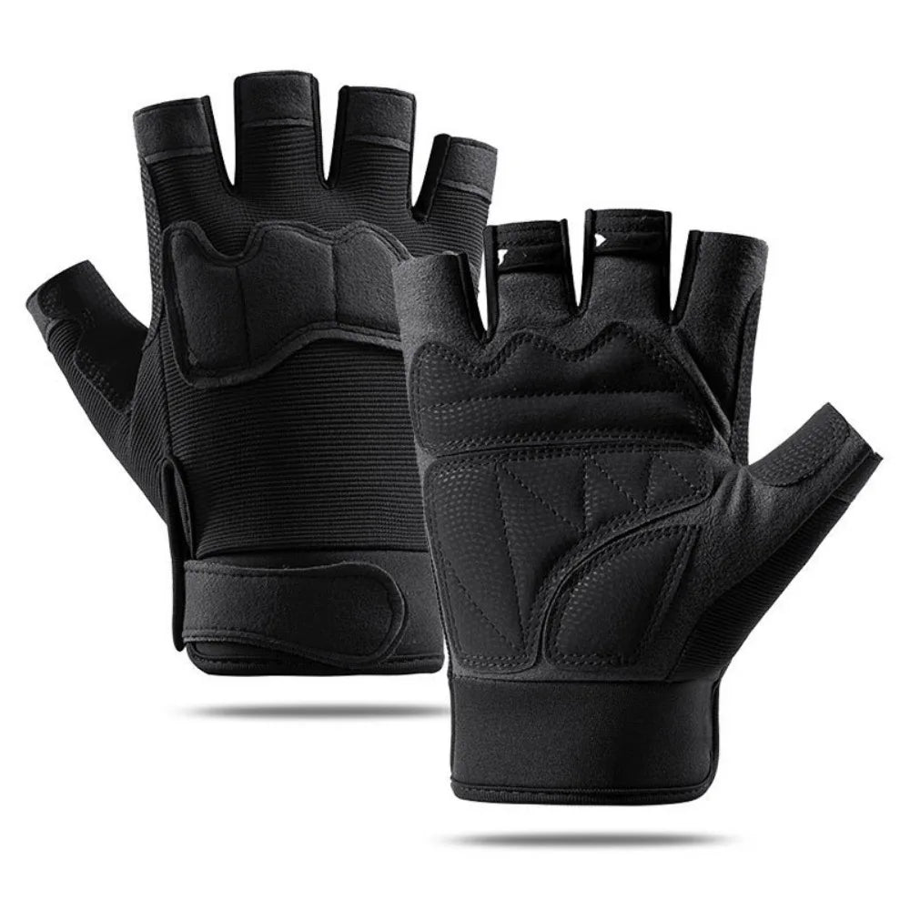 Retro Wear-Resistant Motorcycle Gloves Anti-Slip Vintage Racing Gloves Goatskin Leather Fingerless Half Finger Gloves Women Men