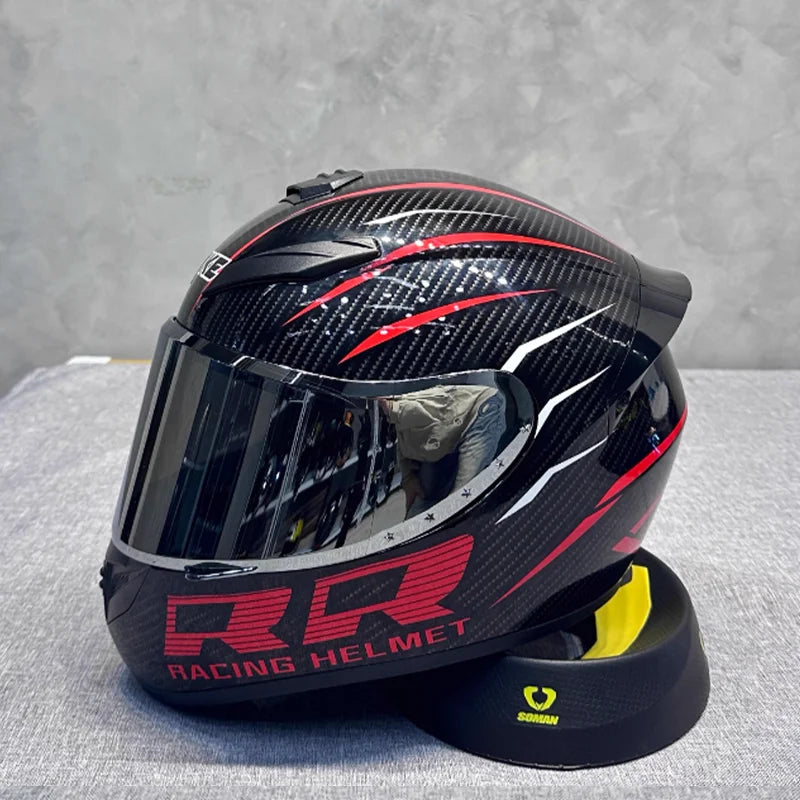 Ultra Durable Touring Full Face Motorcycle Helmet with Soft Lining Designed for Long Rides Comfortable and Reduced Wind Noise