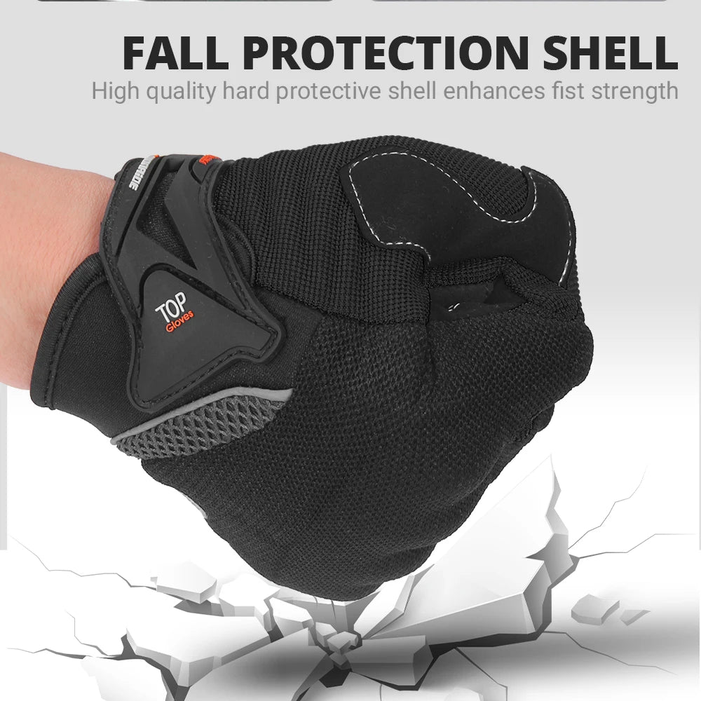 Summer Motorcycle Gloves Breathable Riding Gloves Hard Knuckle Touchscreen Motorbike Gloves For Dirt Bike Moto Full Finger Glove