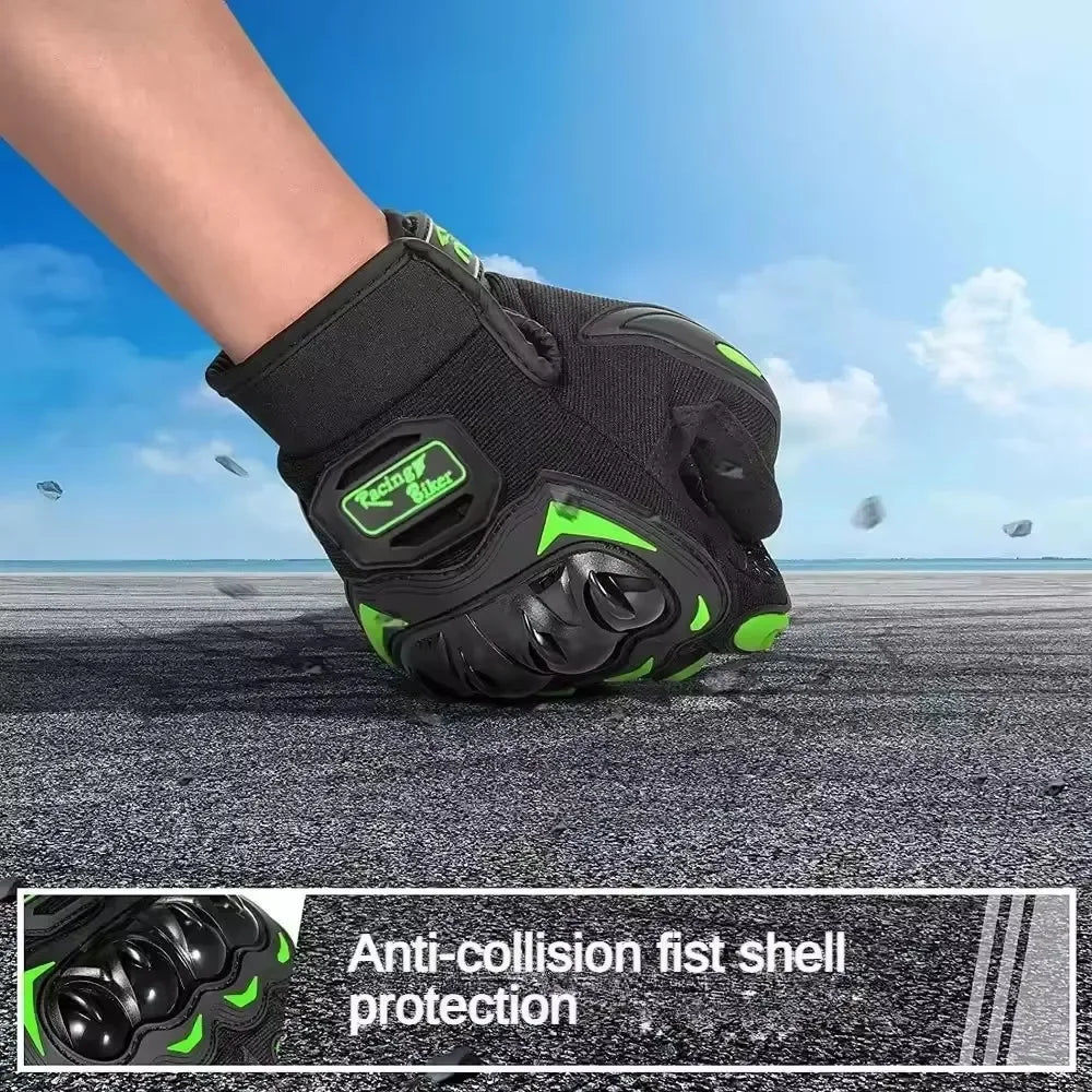 Summer Motorcycle Riding Gloves Breathable Hard Knuckle Touchscreen Compatible Tactical Dirt Bike Moto Gloves
