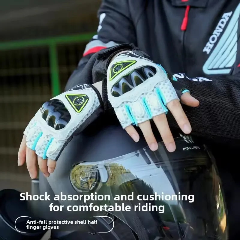 Motorcycle Protective Gloves for Unisex Breathable Anti Slip Touch Screen Gloves Outdoor Off-road Riding Wear-resistant Gloves