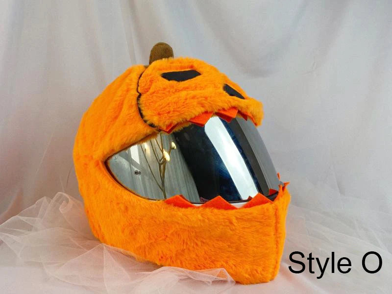 Motorcycle Helmet Cover Accessories Christmas Plush Motocross Full Face Off Road Helmet Decoration Helm Unisex Cosplay Styling