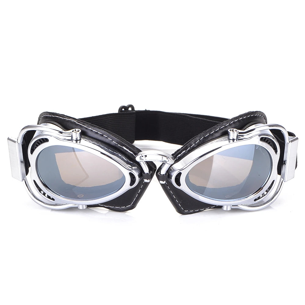 Super bike Ski Goggles Glasses Retro Motorcycle Goggles Vintage Protective Off-Road Riding style Steampunk Glasses