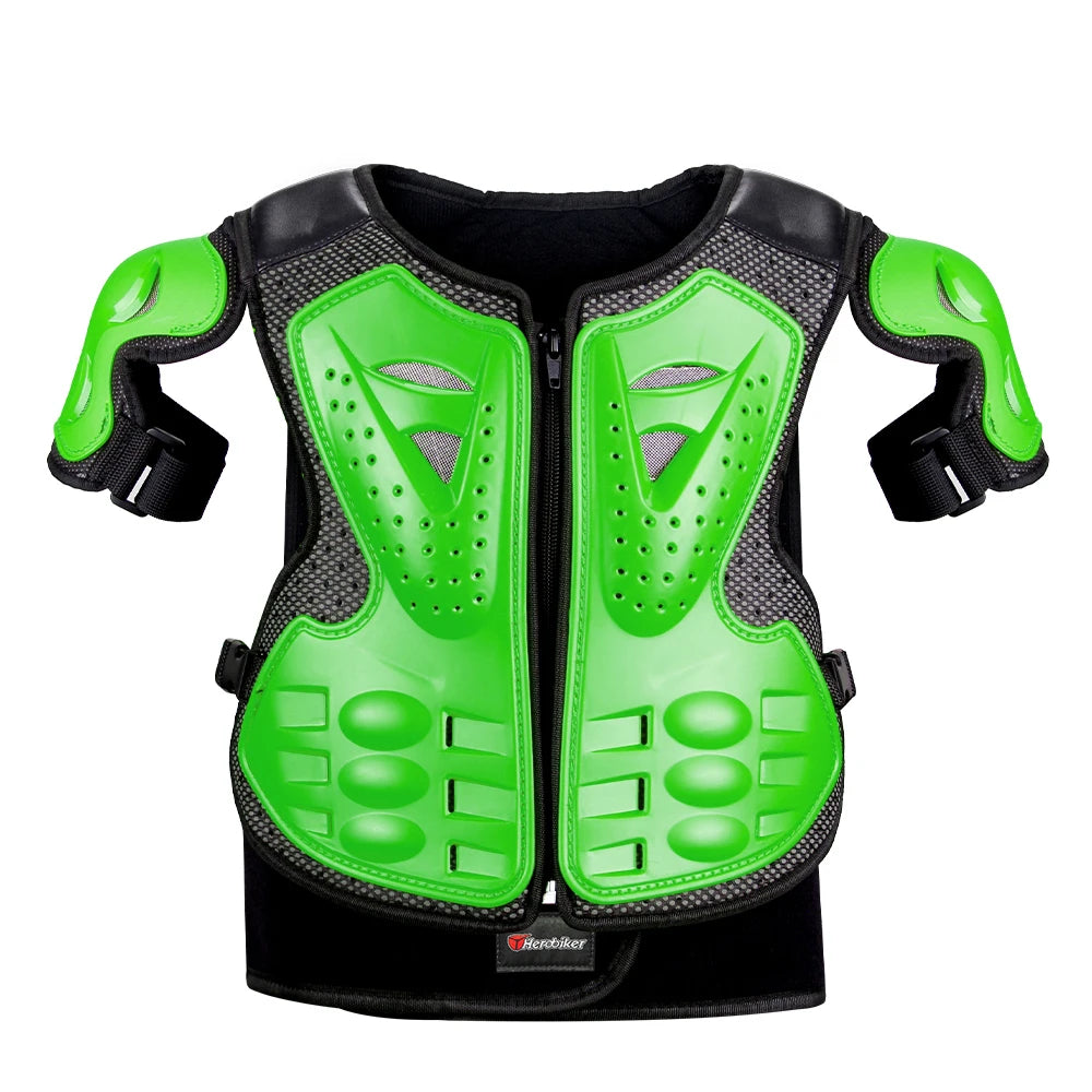 Motorcycle Armor Vest Protection Motocross Body Armor Jacket Protective Armors Riding Kneepads Moto Full Armor Children