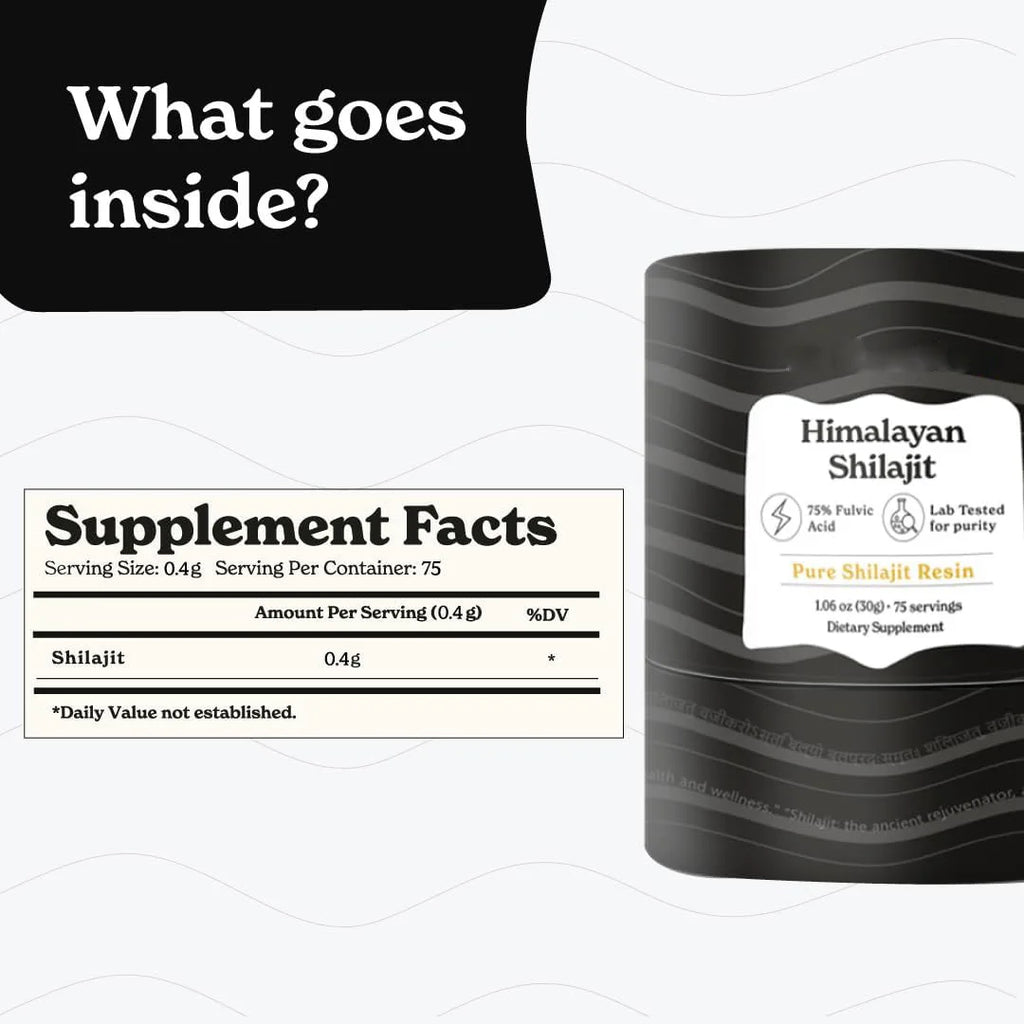 Pure Himalayan Shilajit Resin High Potency for Men & Women 85+ Trace Minerals for Stamina and Muscle Bulding Free Shipping