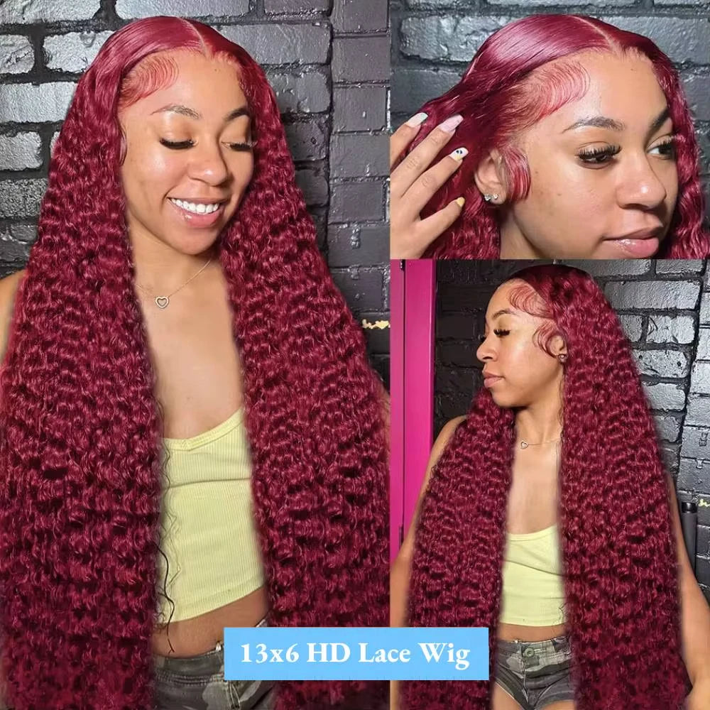 210 Density Orange Ginger Wig Human Hair Curly 13x6 Hd Lace Front Wig Pre Plucked 350# Colored Wig Deep Wave Human Hair Wigs
